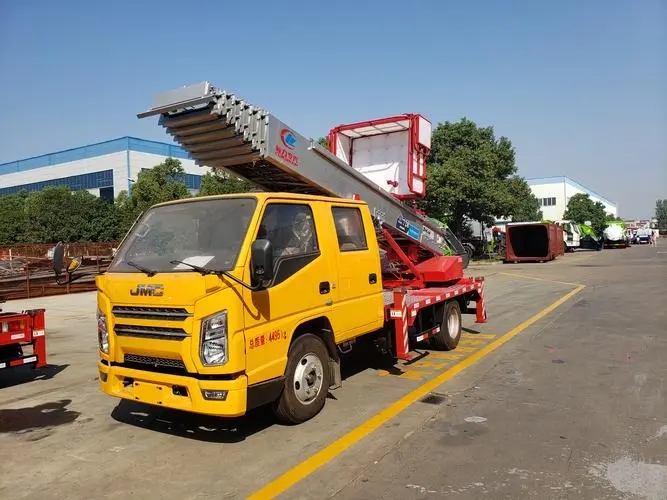 淄博淄川附近云梯车出租 砂石搬运